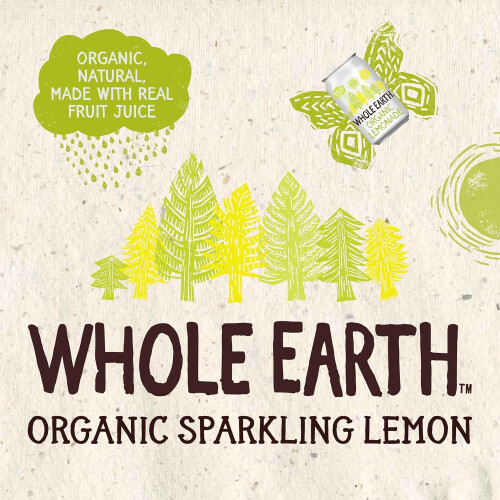 Whole Earth Organic Sparkling Lemonade Drink24x 330 mlLightly Sparkling Sof 2