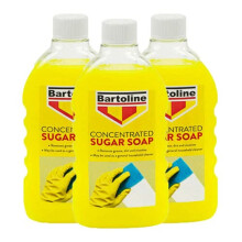 3 PCS Flask SUGAR SOAP Concentrate BARTOLINE MEW 500ML REMOVES Grease Dirt