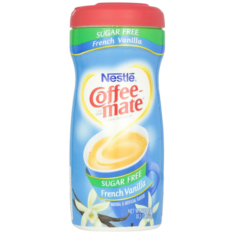 Coffee Mate Coffeemate Sugar Free Powder French Vanilla 102 Oz By Nestle Usa Pack Of 2