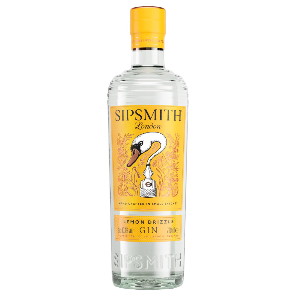 Sipsmith Lemon Drizzle Made In London Craft Gin Smooth Juniper Citru