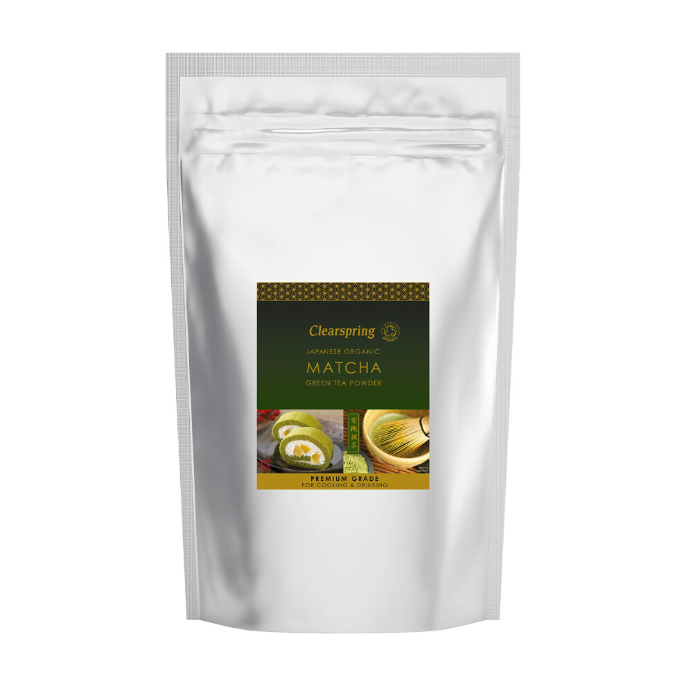 Clearspring Organic Japanese Matcha Tea Powder Premium Grade 1Kg Green