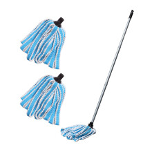 Addis Mega 100 Microfibre AntiBac 3 pcs Handle Twin Extra Mop Refill Pack