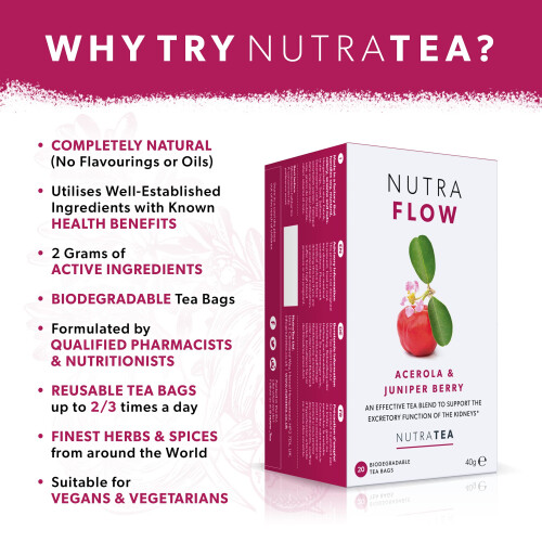 Nutra Tea NUTRAFLOW  UTI Tea  Urinary Infection Tea  Cystitis Teas Eases Ur 2