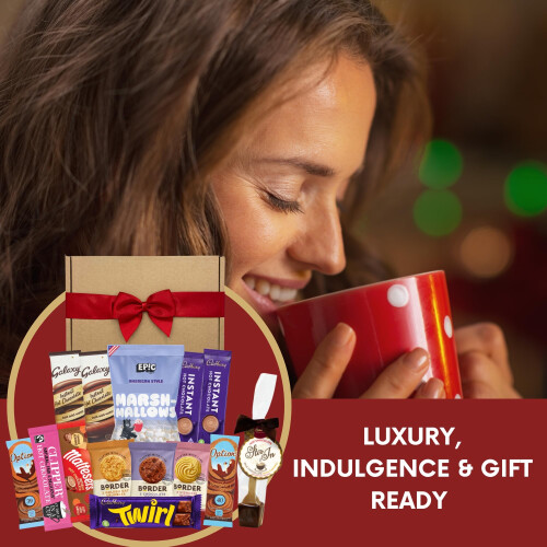 Hot Chocolate Gift Set Bundle With x8 Hot Chocolate Sachets Mini Marshmallo 2