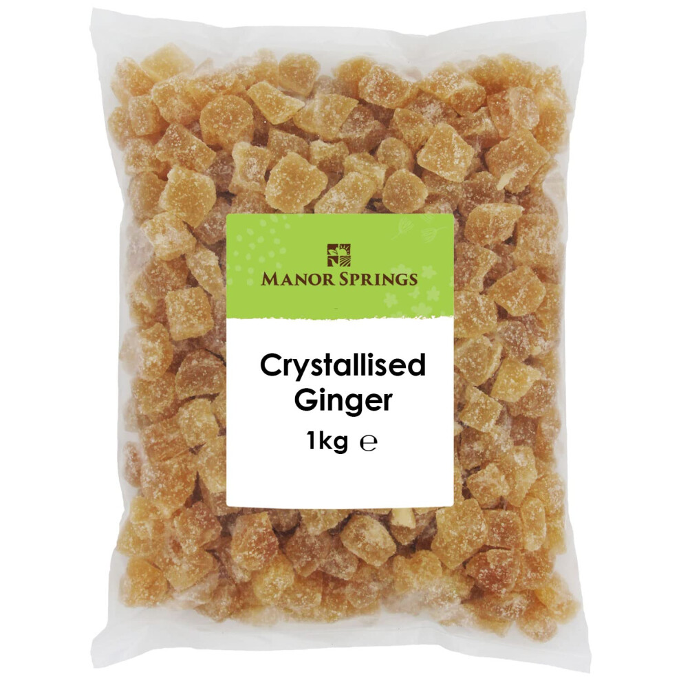 Manor Springs Crystallised Ginger 1Kg By All Natural Sweet Spicy Ginger Ch