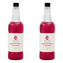 Simply Dragon Fruit and Mango Cooler 1 Litre Pink Pack of 2