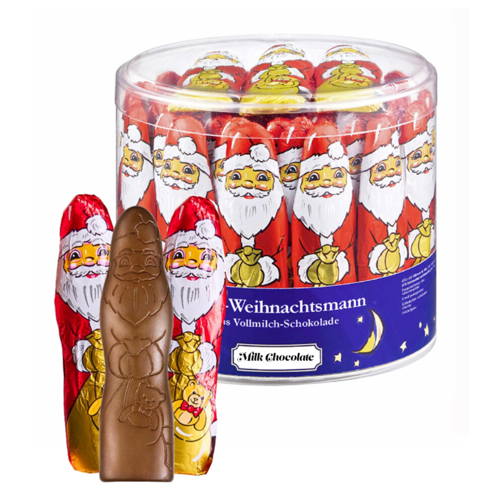 Topline Solid Santa Claus Chocolate Multipack Christmas Chocolate Drum Of 65 Milk