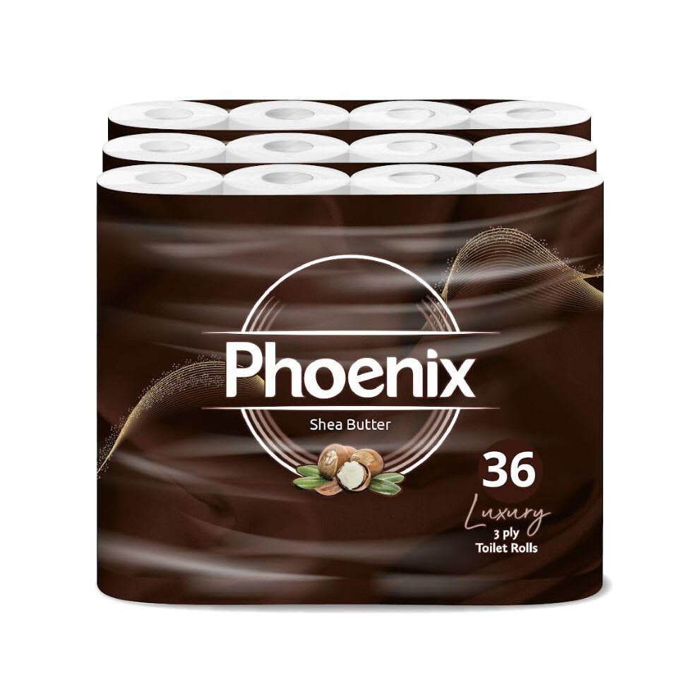 Phoenix Soft Shea Butter Fragranced Luxury Toilet Rolls Bulk Buy Quilted W