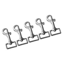 5PCS 27mm Stainless Steel Rotating Snap Hooks for Belt, Pet, Luggage