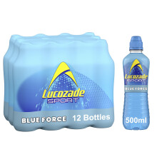 Lucozade Sport Body Fuel Blue Force 12x500ml Isotonic sports drink with El