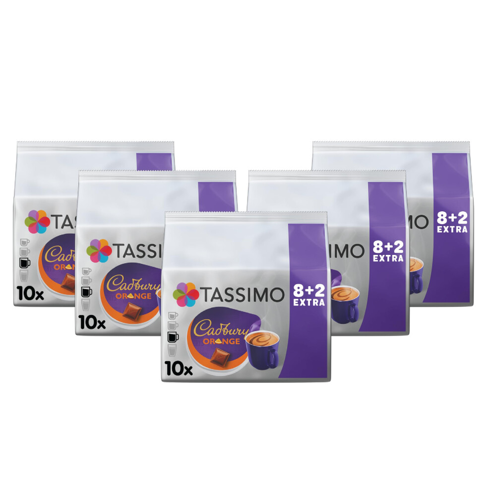 Tassimo Cadbury Hot Chocolate Pods X10 Orange
