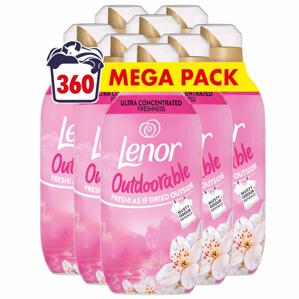 Lenor Outdoorable Fabric Conditioner 360 Washes 8X45 Dreamy Jasmine Ultra