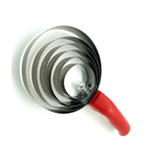 Multifunctional livestock hair cleaning brush, easytoclean itch relief brush made of stainless steel and PP, red with 6 circles