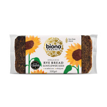 Biona Rye Sunflower seed Bread Organic 500g Pack of 7