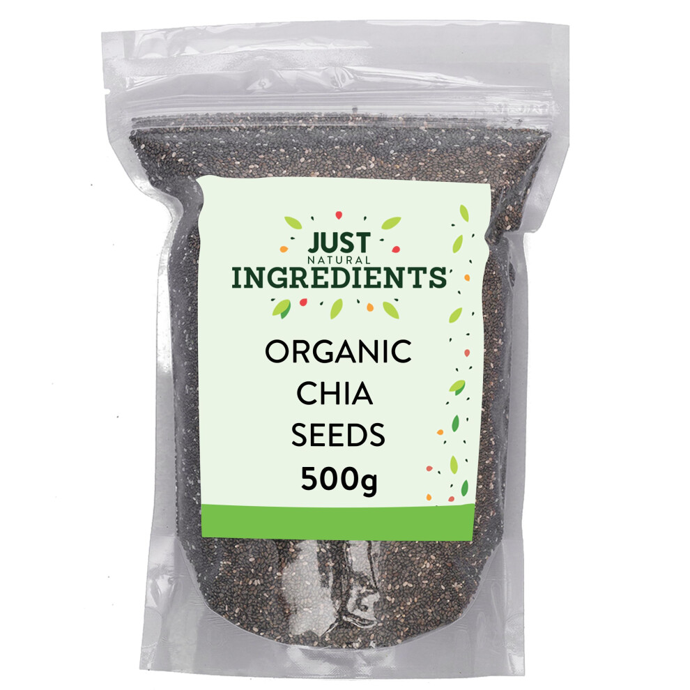 Justingredients Just Ingredients Chia Seeds 500G Organic Seeds High In Omega Perfect For Sn