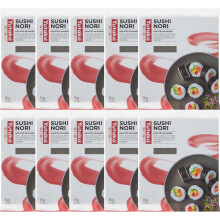 Yutaka Sushi Nori Seaweed Pack of 10 50 Full Sheets  Premium Roasted Seawee