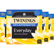 Twinings Decaffeinated Everyday Tea 320 Tea Bags80 Count Pack of 4