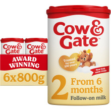Cow Gate 2 Follow On Baby Milk Powder Formula 612 Months 800g Pack of 6 P
