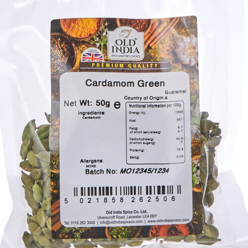 Old India Cardamom Green 50g 1