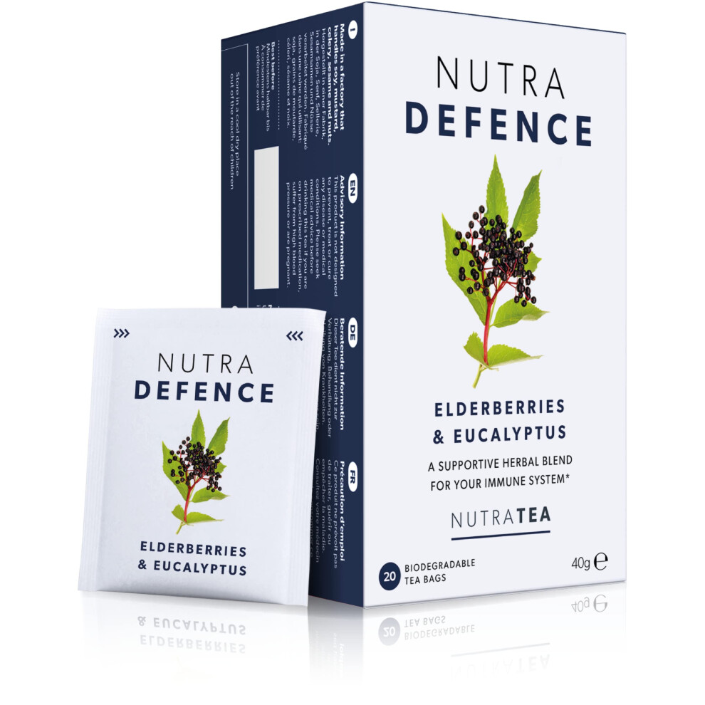 Nutra Tea Nutradefence Cold Flu Tea Cough Teabags Immune Tea Providing