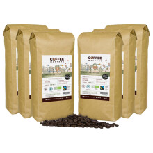 Coffee Masters Triple Certified Arabica Coffee Beans 6x1kg  Fairtrade Organ