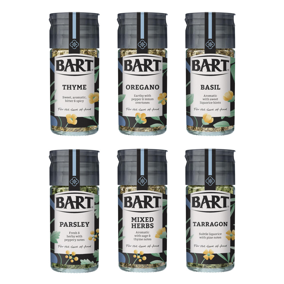 Bart Essential Herbs Bundle Including Thyme Oregano Basil Parsley Mixed He