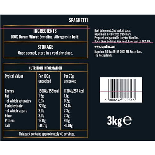 Napolina Spaghetti 3kg 1