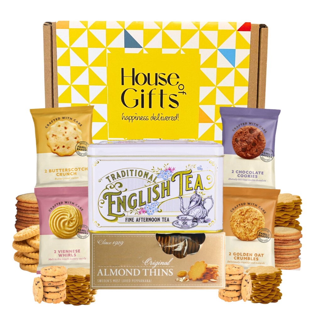 House Of Gifts Biscuits Gift Set Afternoon Tea Hamper Gifts Border Biscuit English Luxury