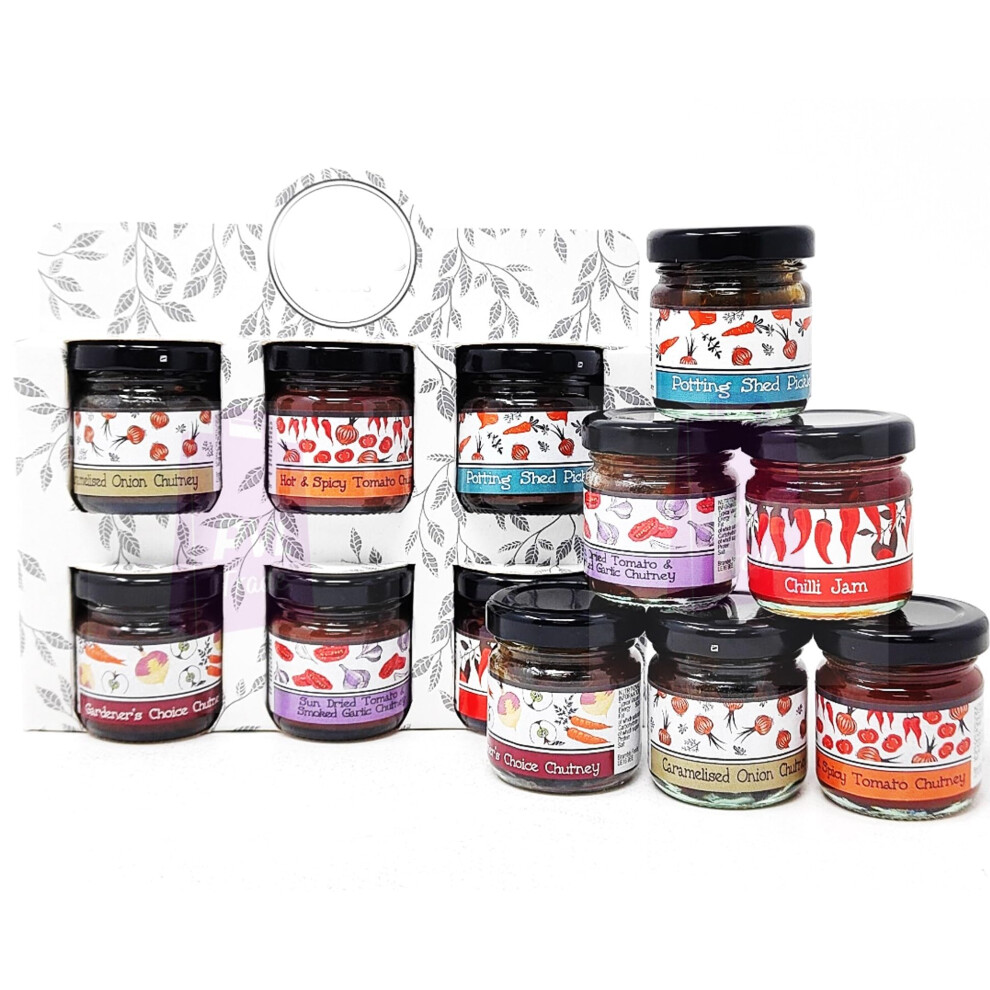 Pvl Trade Selection Of Savoury Chutney Gift Pack Caramelised Onion Dried Tomato Smo