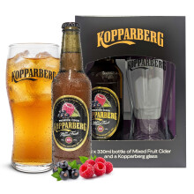 Branded Glass Cider Gift Set Premium Mixed Fruit Cider 330ml Bottle Deco