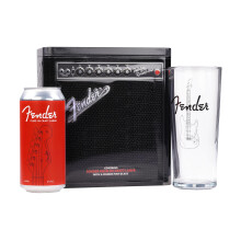 Fender PlugIn Craft Lager Gift Set with Fender Pint Glass Includes 1x 440ml