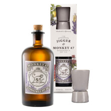 Monkey 47 Schwarzwald Dry Gin  The Stoneware Jigger Gift Set 50cl