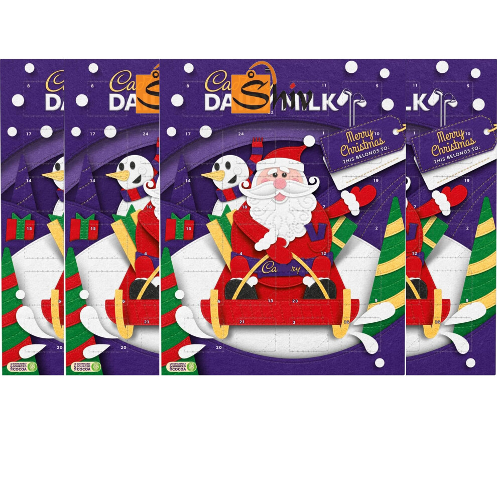 Ajd Traders Cadbury Christmas Advent Calendar 24 Days Pack Of 4 Sustainably Sourced Co