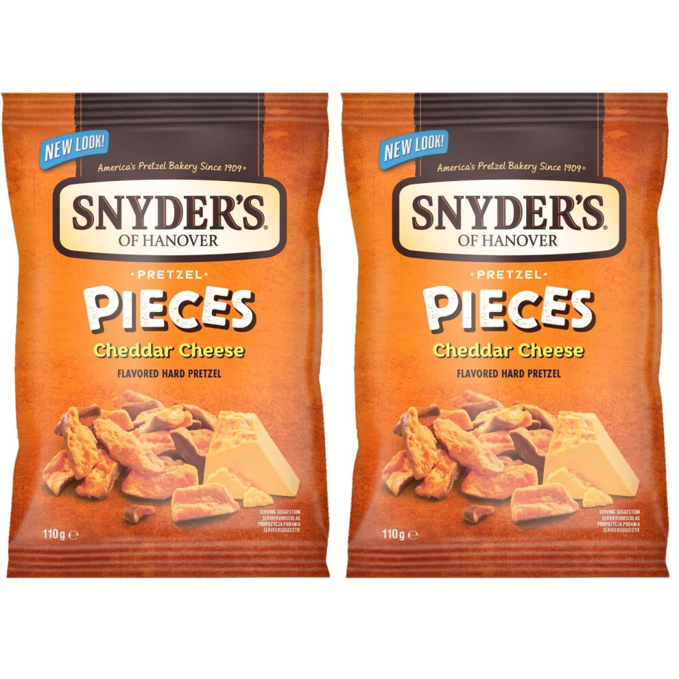 Snyder's Of Hanover Snyders Pretzel Pieces Cheddar Cheese 10X110g Pack Of 2