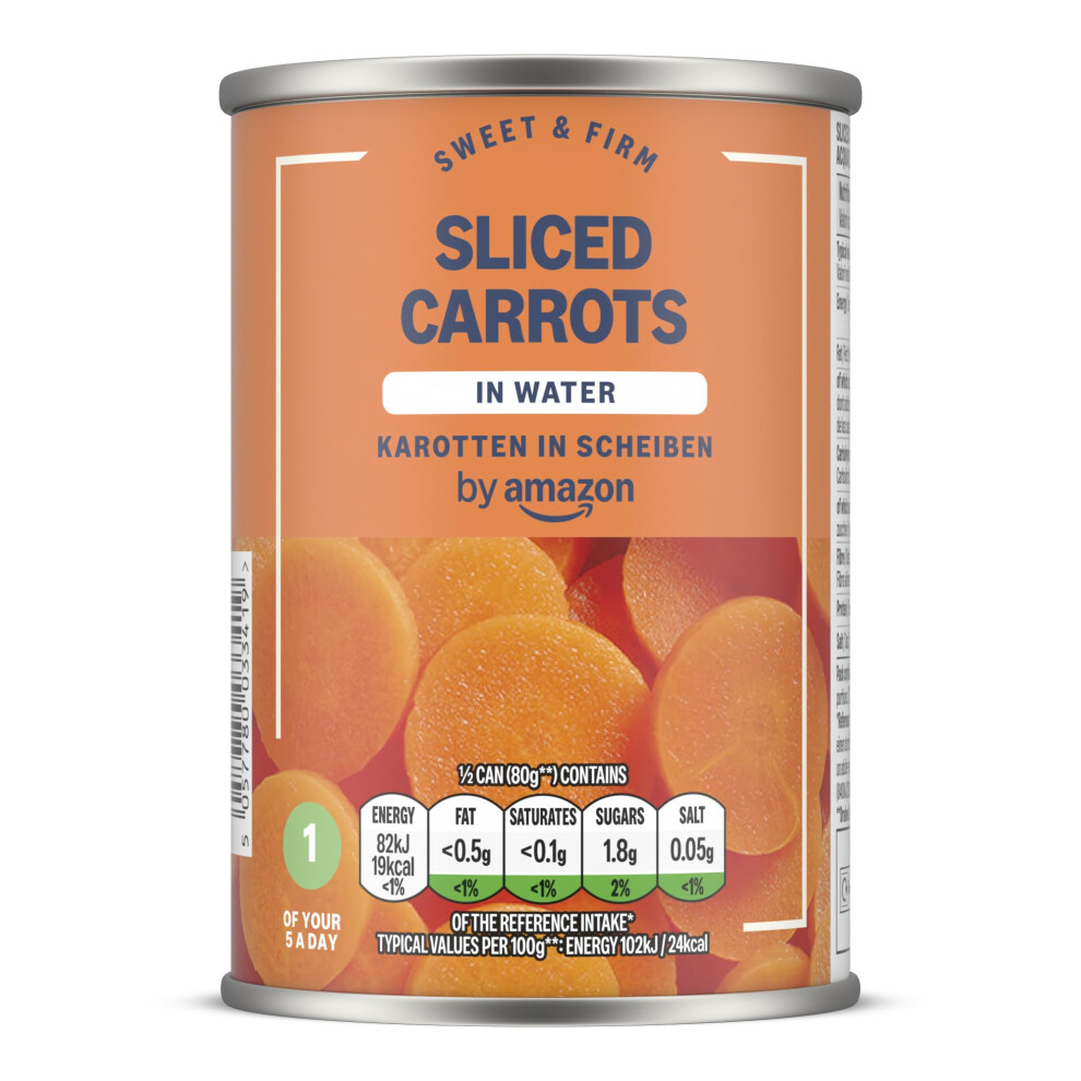 By Amazon Sliced Carrots In Water 300G Pack Of 6