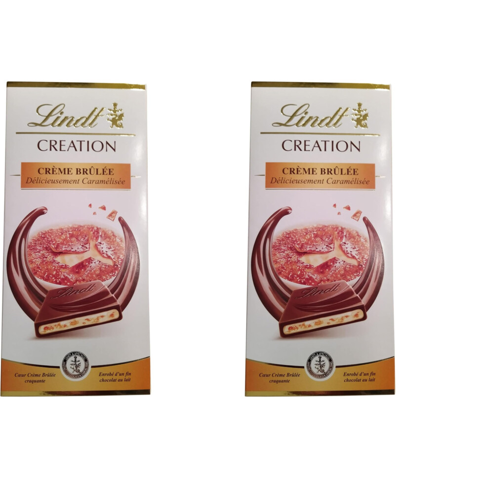 Lindt Crème Brulee Milk 150 G Pack Of 2 Heavenly