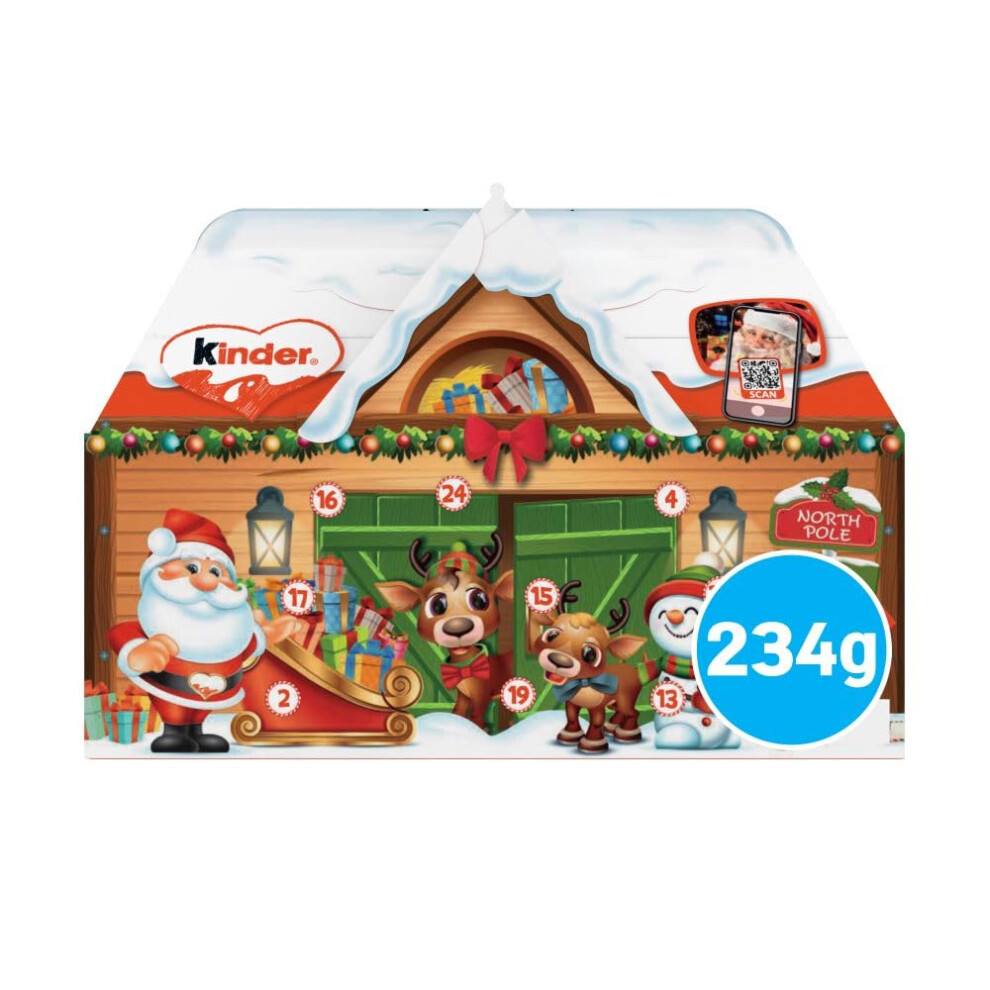 Kinder Chocolate House Christmas Advent Calendar 2025 Fine Milk Chocolate W
