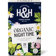 Heath Heather Organic Soft Sleepy Night Time Tea Camomile Valerian Ho