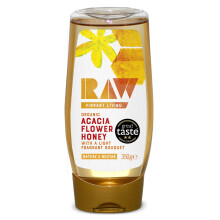 Raw Vibrant Living Organic Acacia Flower Honey 350g