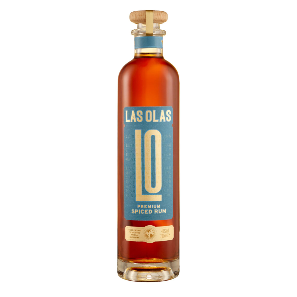 Las Olas Spiced Rum 70Cl 40 Abv Premium Spiced Rum With Vanilla Cacao Ci