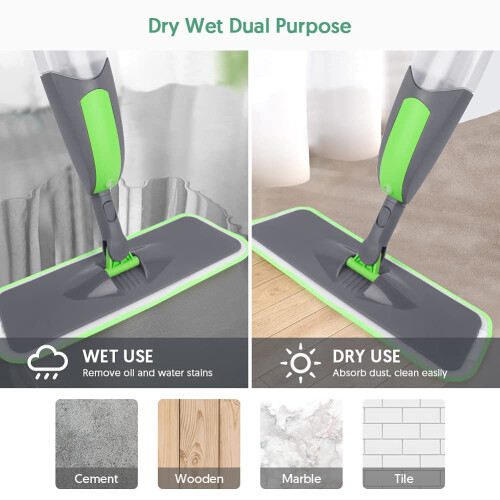 ILAVCOOL Spray Mops for Cleaning Floors  Microfiber Floor Flat Dust Mop wit 1