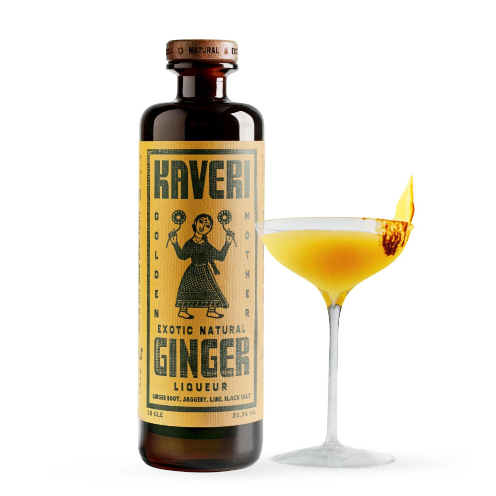Kaveri Ginger Liqueur Organic And Spicy Made With Ginger Cardamom Jaggery