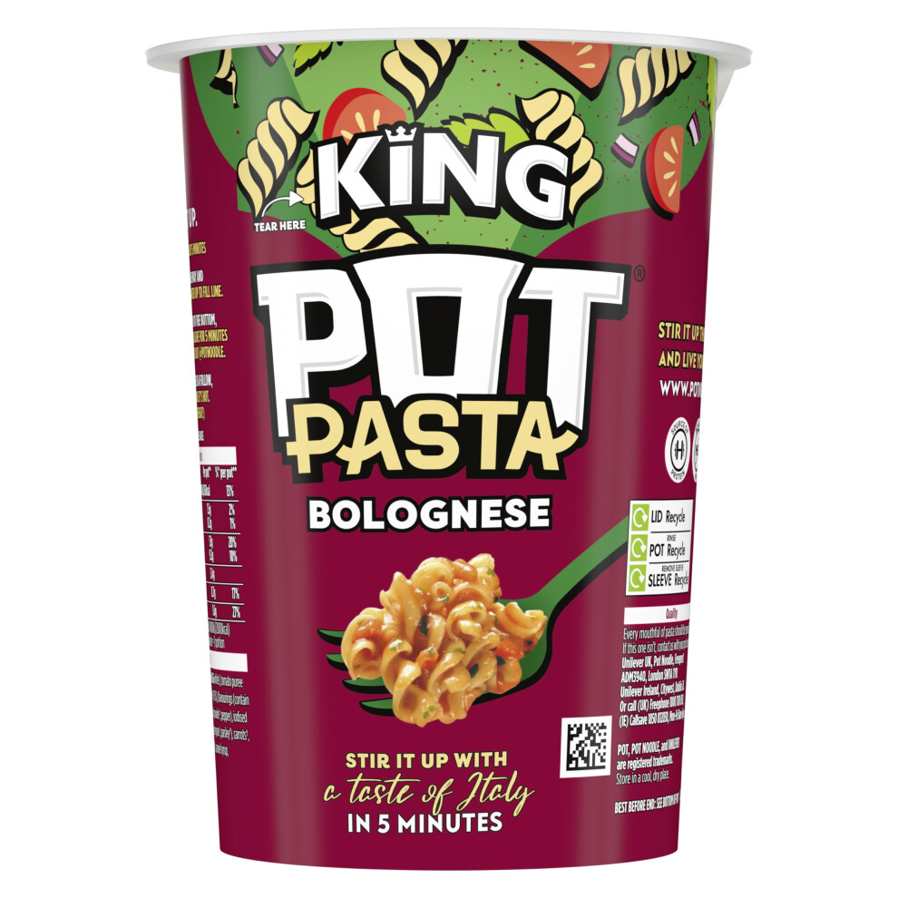 Pot Noodle Pot Pasta Bolognese Instant Hot Snack Pot From The Nations Favourite Instan