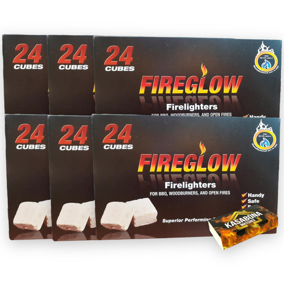 Kasabona Fireglow Firelighters Bulk Pack Hotspot Burners For Bbq Wood With Ka Coal