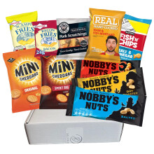Ultimate Snack Box  Great for FilmDate Night or Sharing  Crisps Nuts Pork S