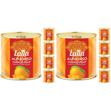 Laila Alphonso Mango Pulp 850 g Case of 6 Pack of 2