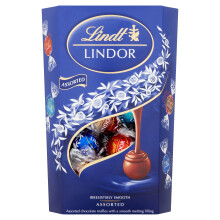 Lindt Lindor Blue Assorted Chocolate Truffles – 337g Box Approx 26 Balls –