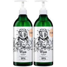 Yope Natural Detergent WashingUp Liquid Mint Mandarin Vegan Cruelty Fre