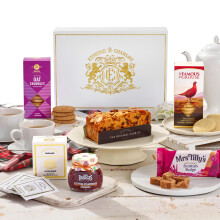 Edmond Charles Luxury Scottish Afternoon Tea Hamper Gift Box with Teas Fr
