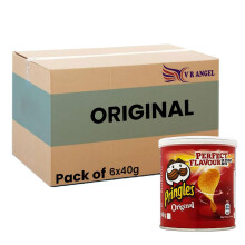Pringles Crisps Pop Go Travel Box Multi Flavour Original Sour Cream Onion